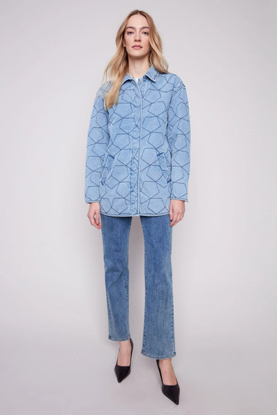 Star Quilted Denim Jacket
