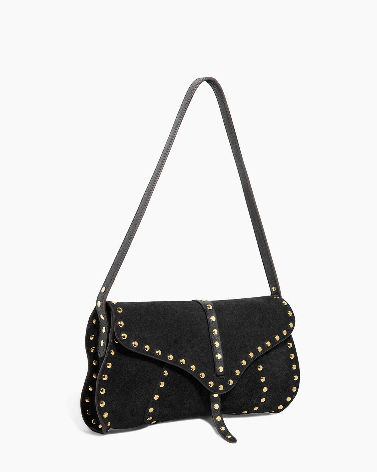 Amour Baguette Black Suede