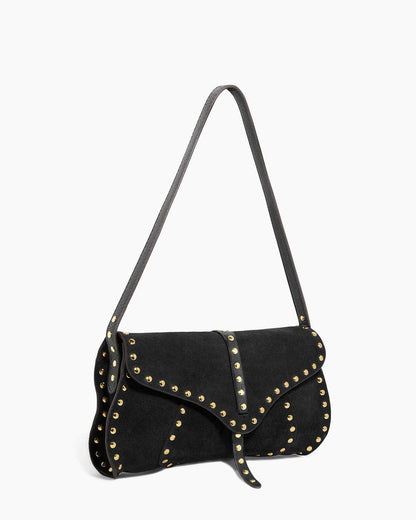 Amour Baguette Black Suede