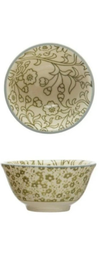 Stoneware Patterned Pinch Pot