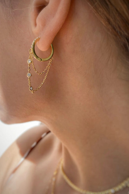 Tresor Huggies 14K Gold Vermeil