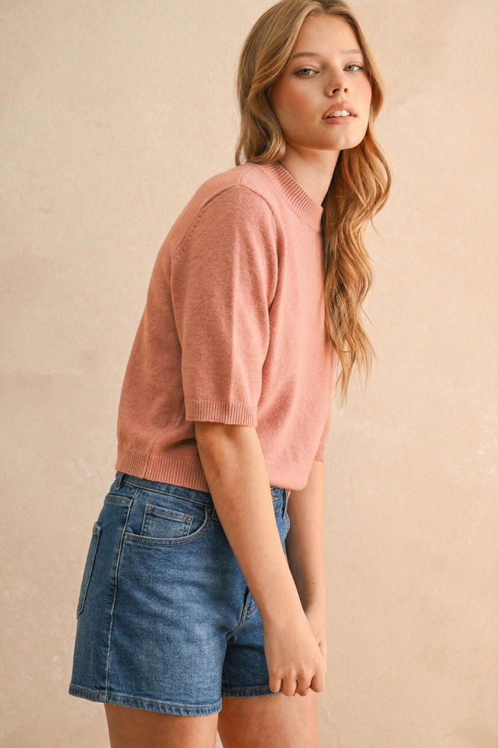Elbow Length Sleeve Sweater