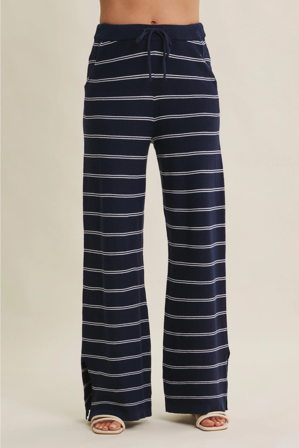 Bayside Leisure Striped Sweater Pants