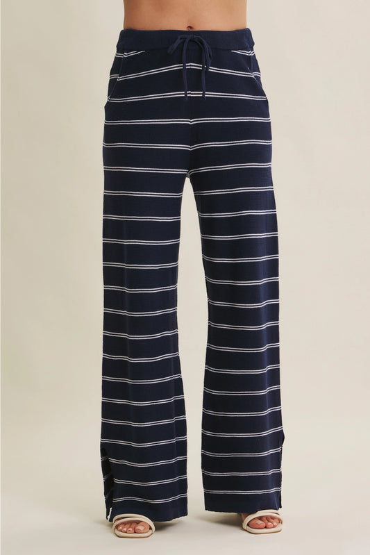 Bayside Leisure Striped Sweater Pants