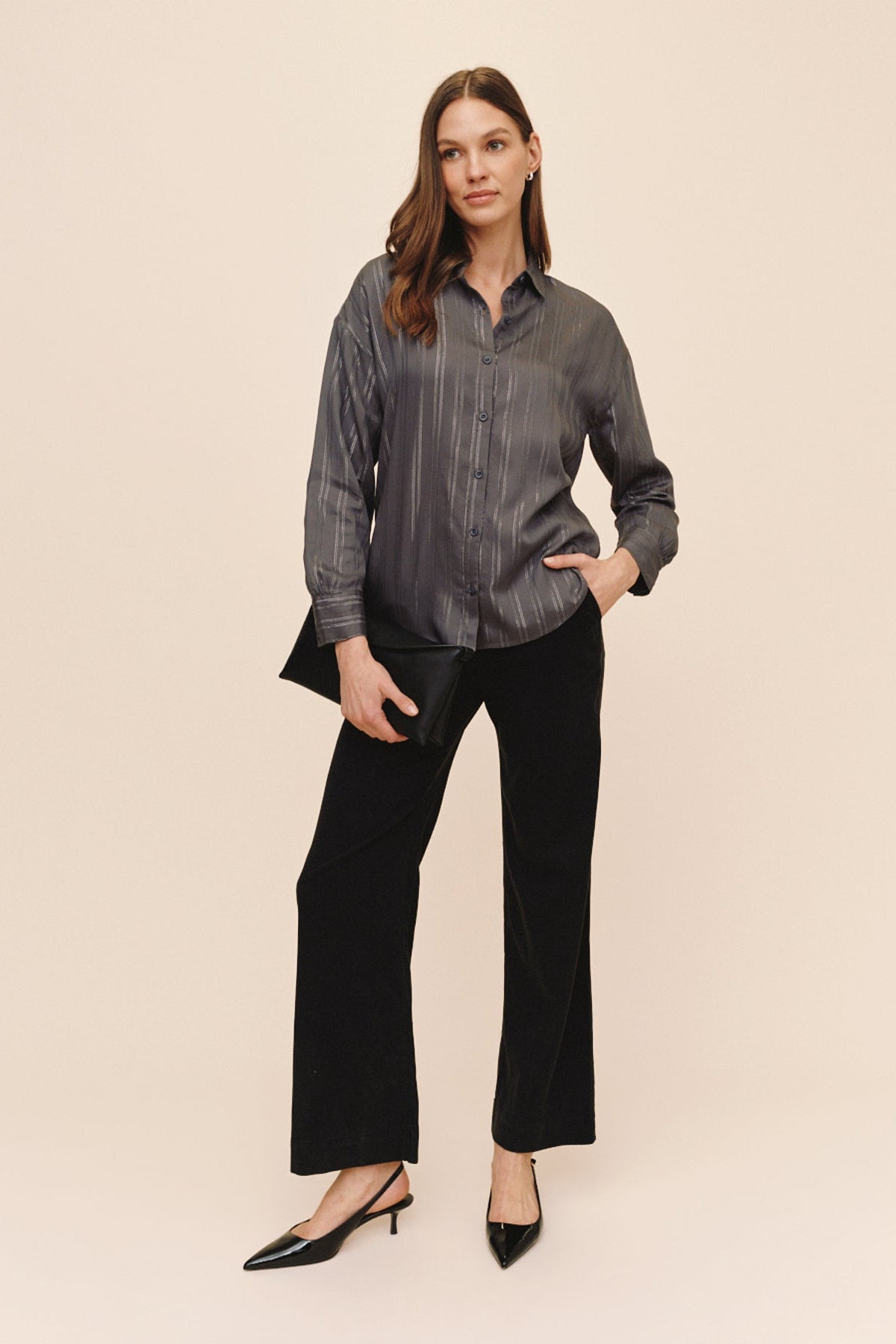 B2446-M65-304 - OVERSIZED BUTTON DOWN