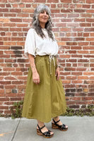 Fawn Skirt Poplin Fennel