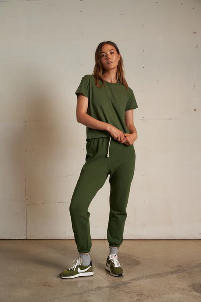 Harley Boxy Crew Tee Fern Green