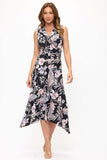 Sleeveless Asymmetrical Hem Dress