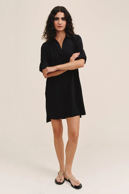 Long Sleeve A Line Shirt Dress
