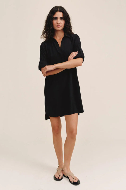 Long Sleeve A Line Shirt Dress