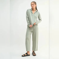 Malibu Wide-Leg Fleece Pants