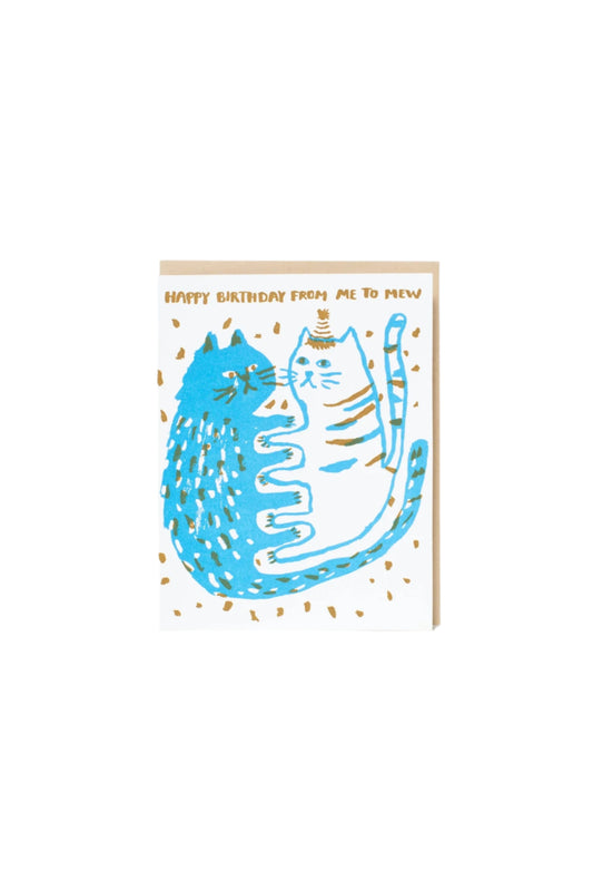 Birthday Me To Mew Cats Card