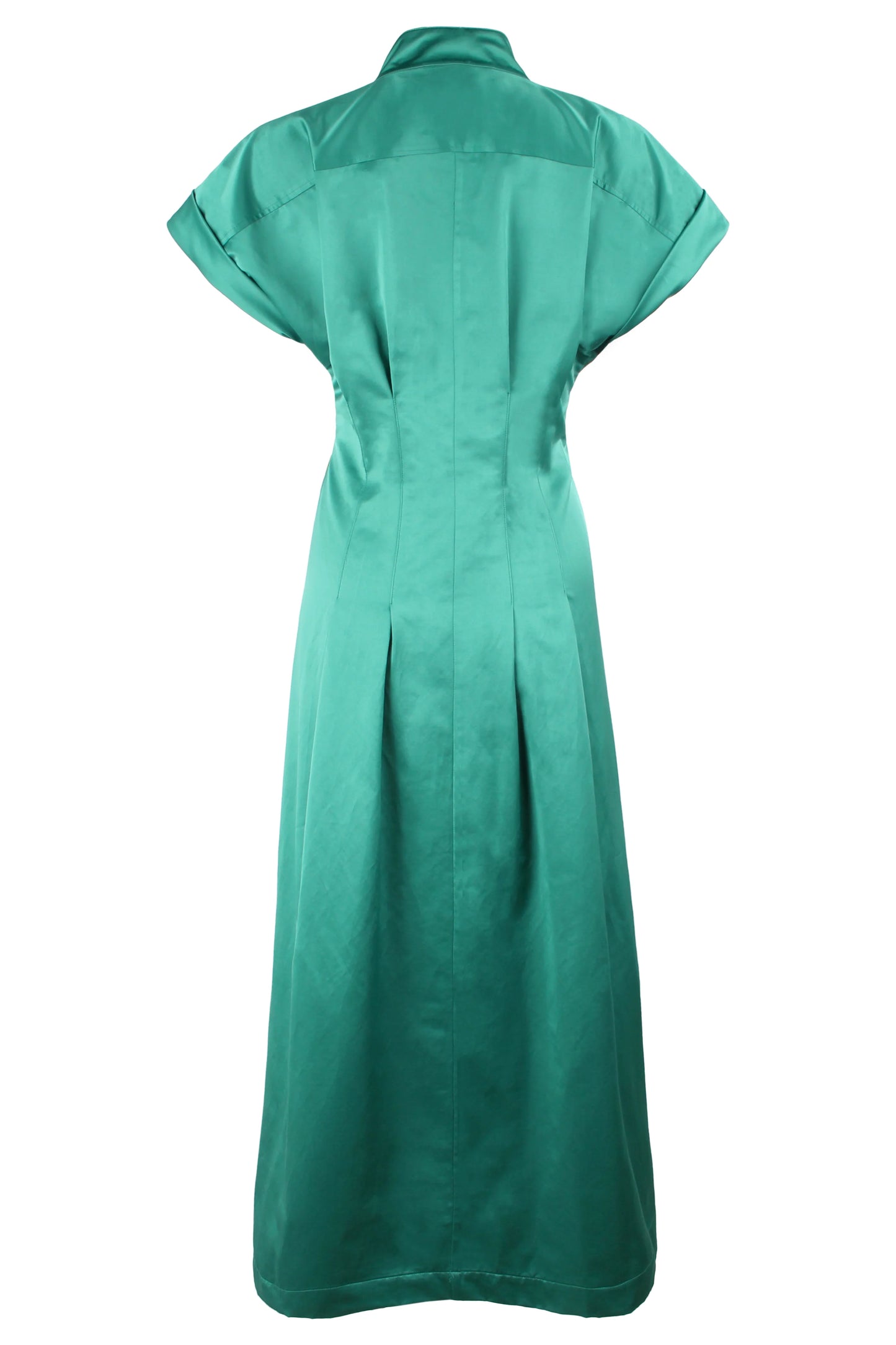 Long Rocky Tie Front Dress Emerald
