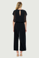 Jumpsuit with Chiffon Overlay