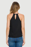 Spaghetti Strap Racerback Tank Black