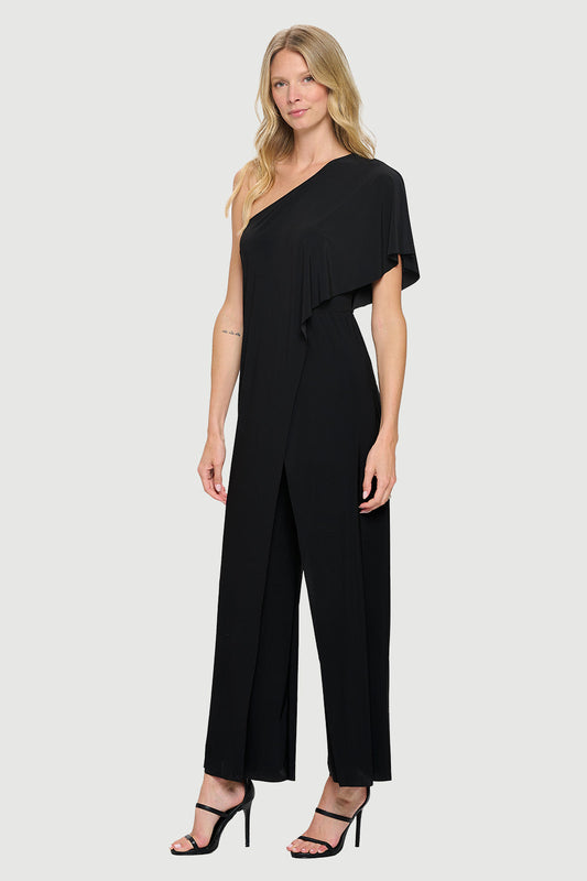 Off the Shoulder Front Crossover Jumpsuit