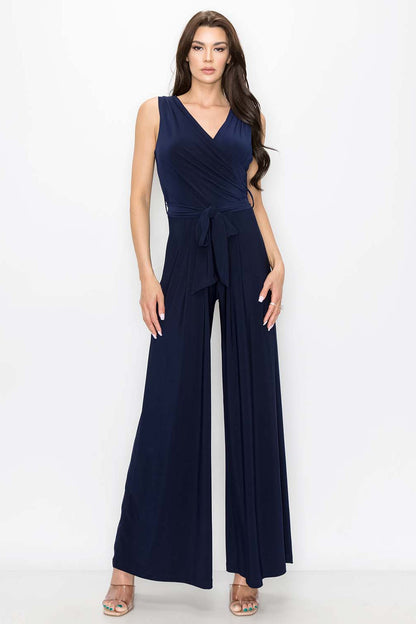 Jumpsuit with Tie Waist Navy