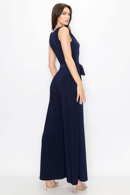 Jumpsuit with Tie Waist Navy