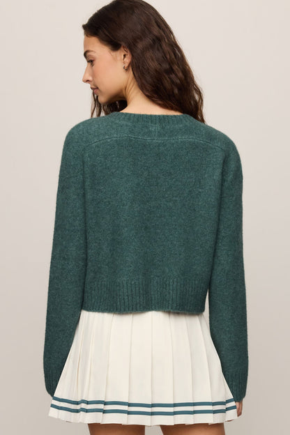 Cropped Stand In Sweater