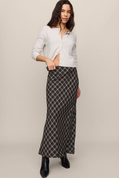 Europa Plaid Maxi Skirt