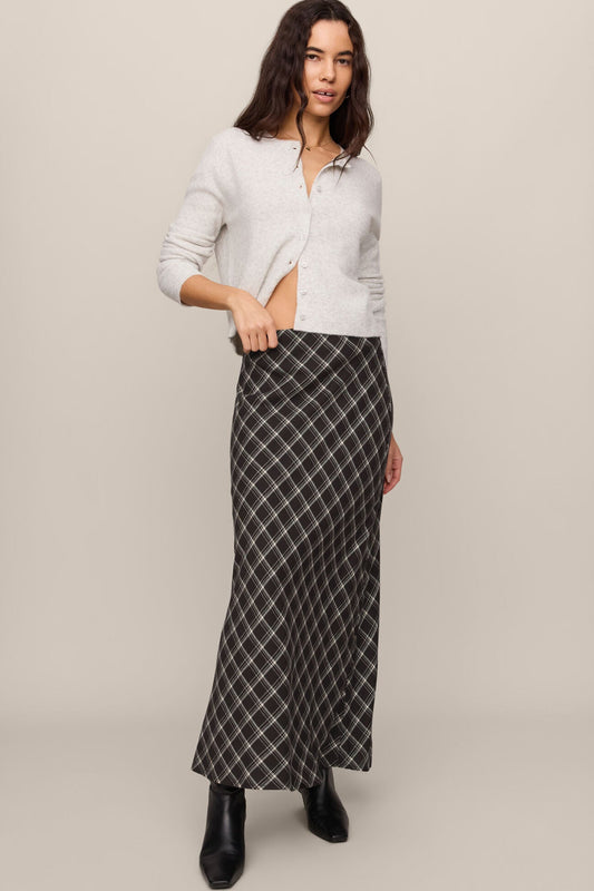 Europa Plaid Maxi Skirt