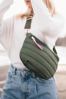 Olive Jolie Puffer Belt Bag