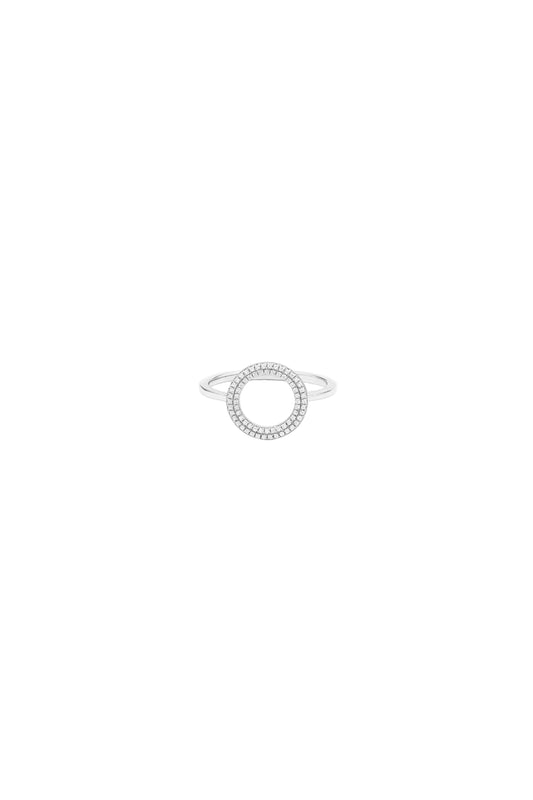 You Are My Everything Statement Ring Silver