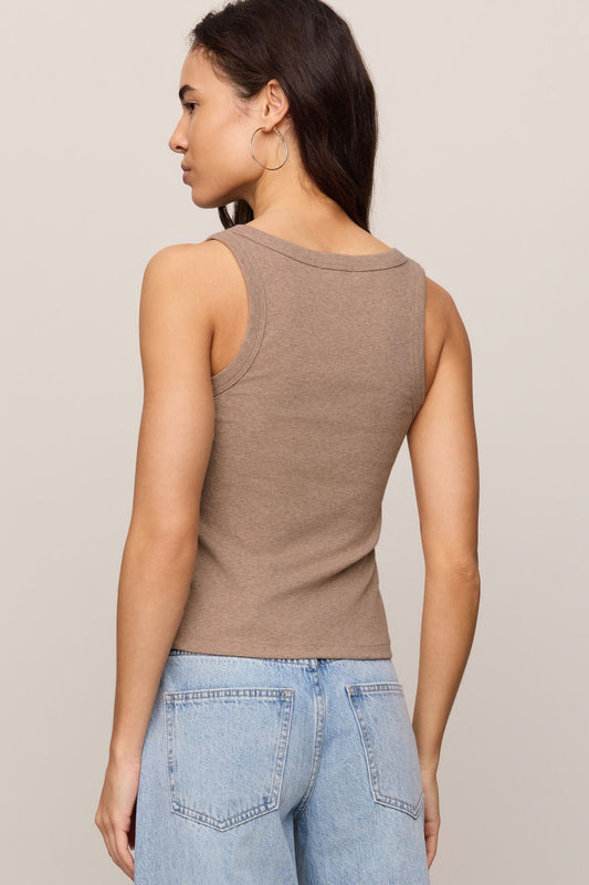 Rowe Scoop Tank Heather Ash