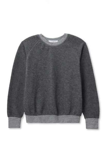 Ziggy Reverse Fleece Sweatshirt Dark Heather Grey