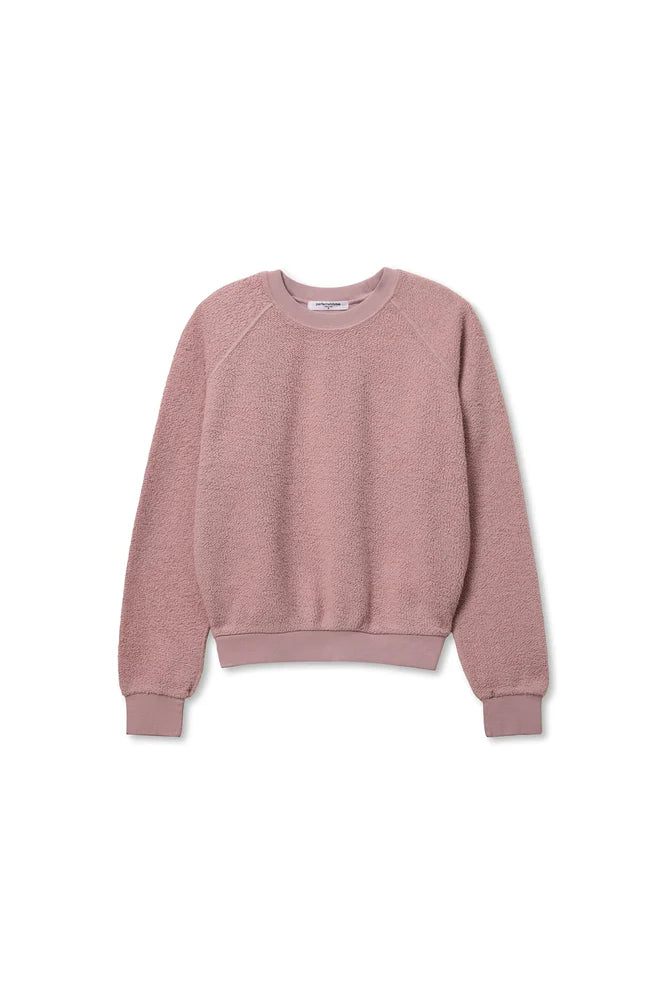 Ziggy Reverse Fleece Sweatshirt Mauve