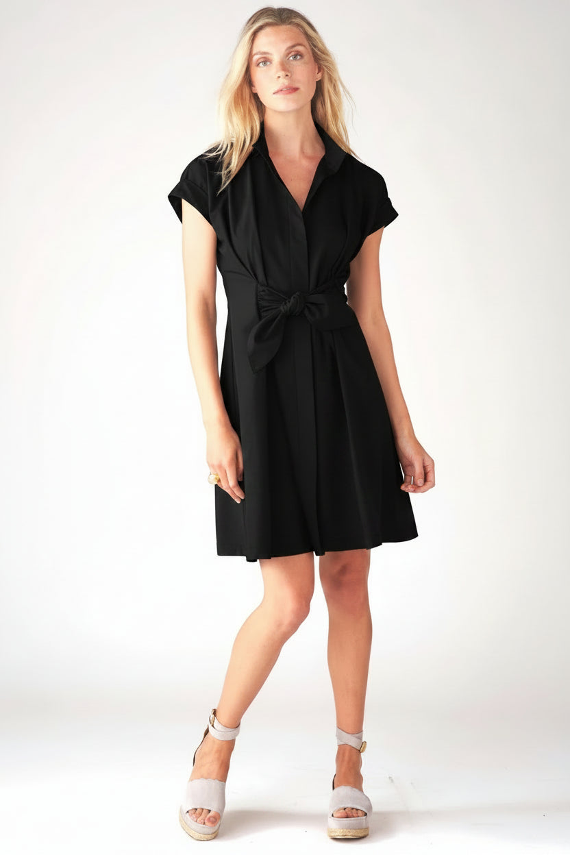 Rocky Tie Front Shirt Dress