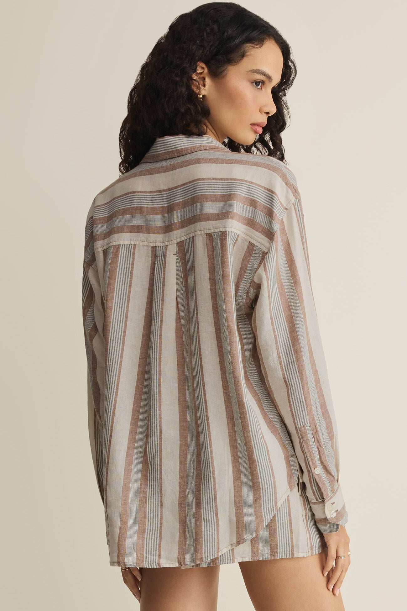 The Perfect Striped Button Up Island Coconut