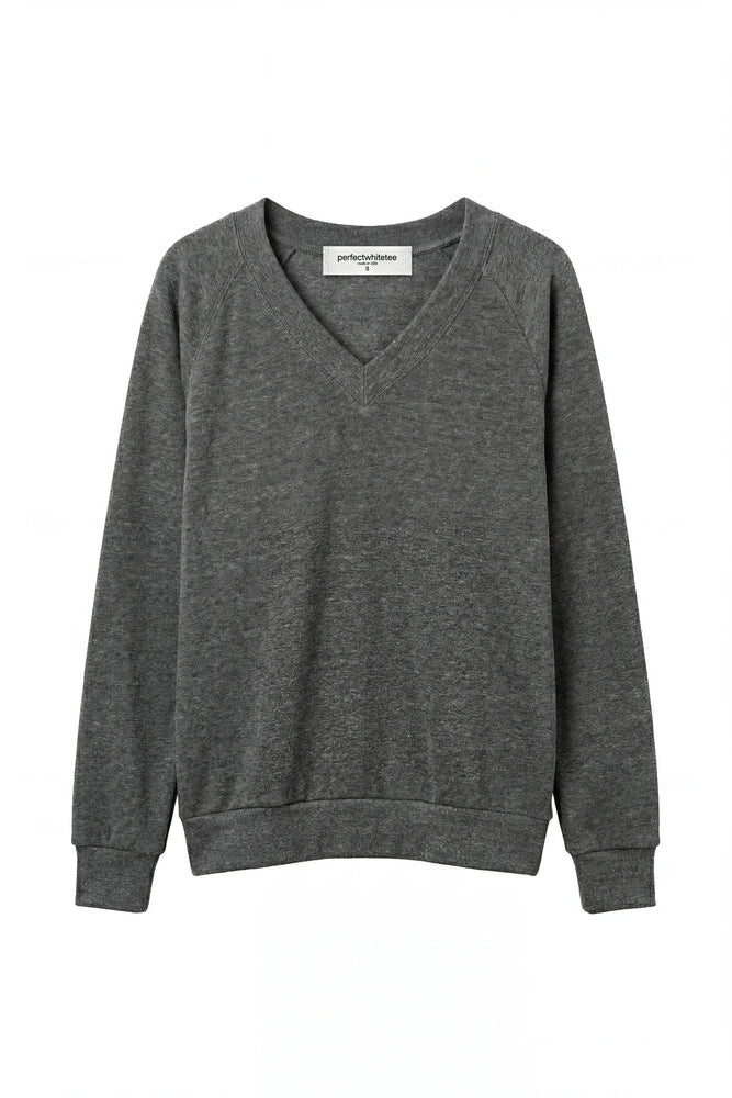 Sinead French Terry V-Neck Sweatshirt