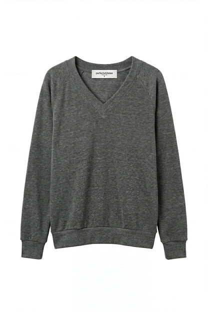 Sinead French Terry V-Neck Sweatshirt