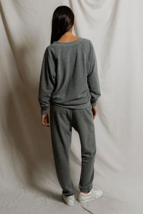 Sinead French Terry V-Neck Sweatshirt