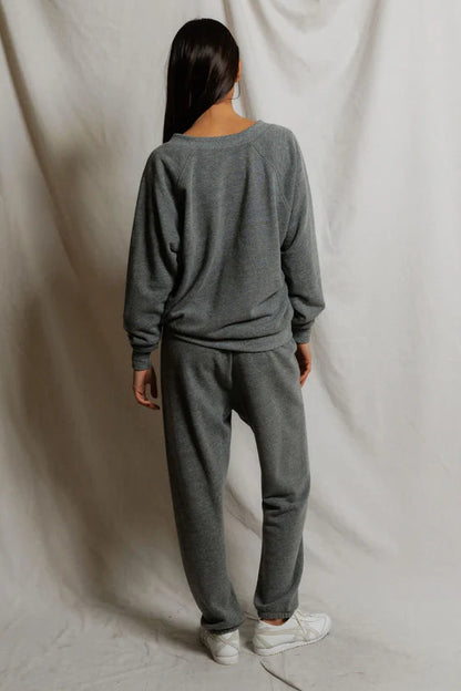 Sinead French Terry V-Neck Sweatshirt