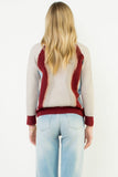Color Block Cardigan Sweater