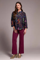 Dolman Sleeve Button Down Blouse