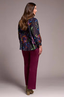 Dolman Sleeve Button Down Blouse