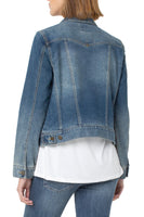 Jean Jacket With Angled Seaming