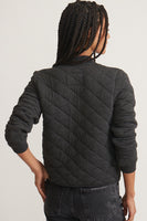 Heather Grey Corbet Quilted Bomber