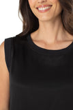 Sleeveless Woven Knit Top