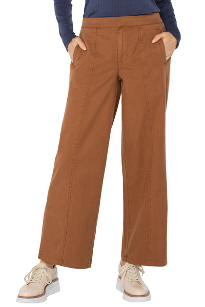 Wide Leg Trouser with Elastic Back