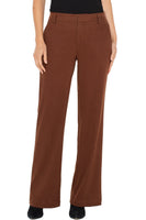 Kelsey Wide Leg Trouser Saddle Brown