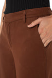 Kelsey Wide Leg Trouser Saddle Brown
