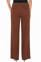 Kelsey Wide Leg Trouser Saddle Brown