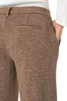 Kelsey Wide Leg Brown Herringbone