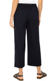 Pull On Crop Wide Leg Trouser