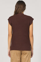 Briana Sleeveless Cable Weave Sweater
