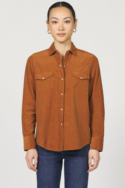 Corduroy Long Sleeve Button Up
